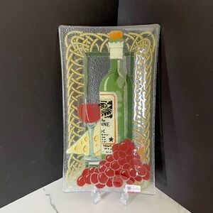 13.5" Wine & Cheese Platter by Peggy Karr